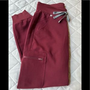 Figs Burgundy Zamora Joggers